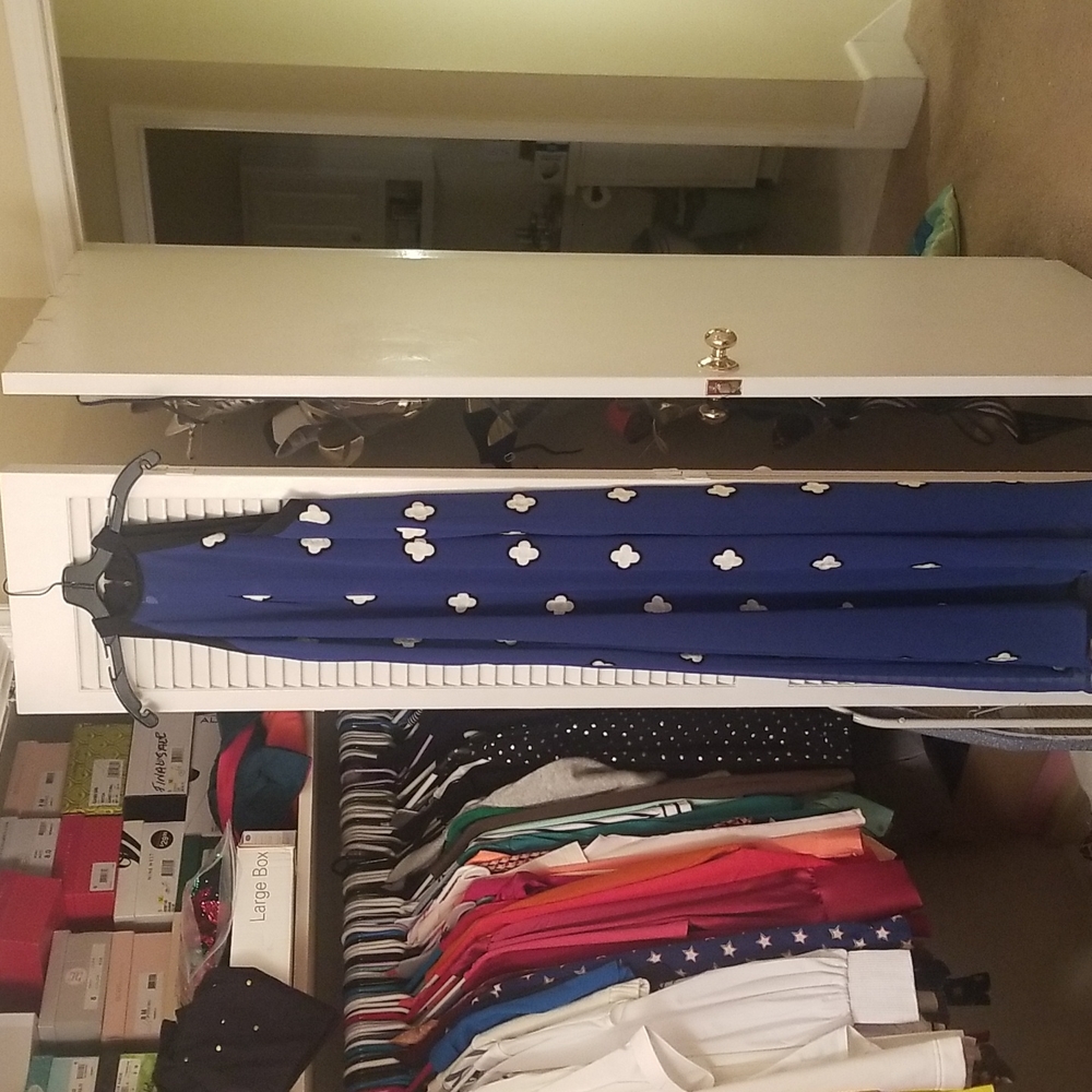 BCBGeneration Blue and White Maxi Dress NWT